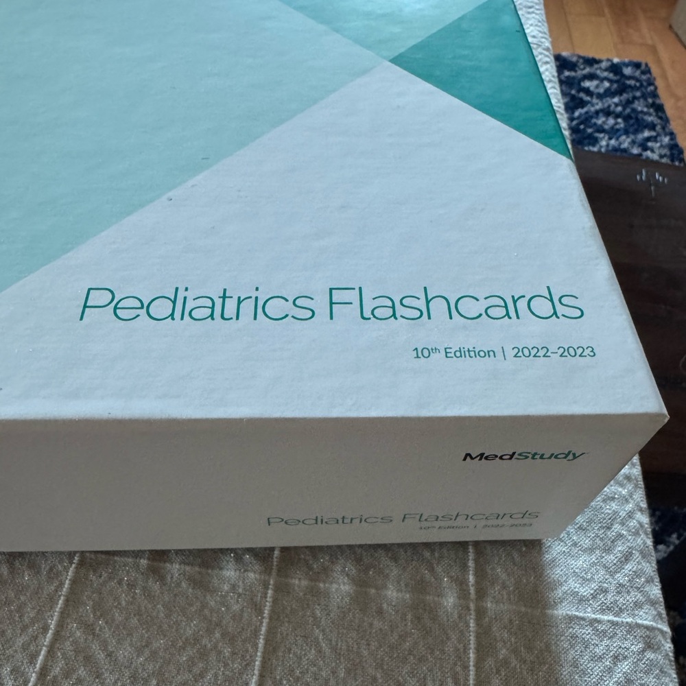Pediatrics Flashcards - Green and White
